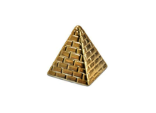 פירמידה קרמי לעיצוב שולחן פסח 5 ס"מ - זהב